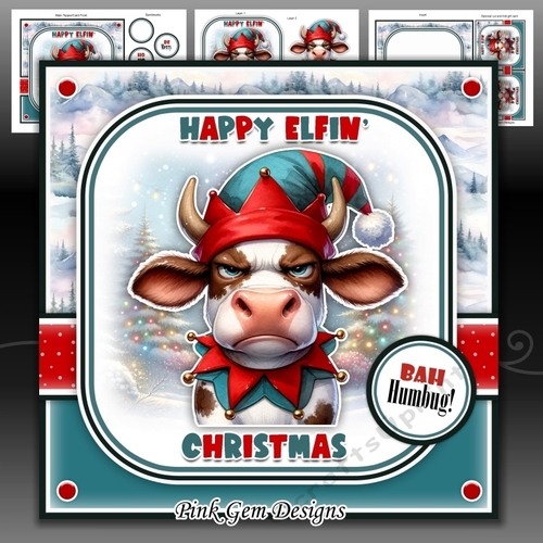 Elfin Christmas Cow Mini Kit
