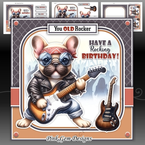 Rocking Birthday Frenchie Mini Kit