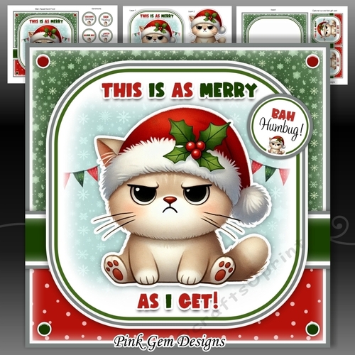 Merry Christmas Cat Mini Kit