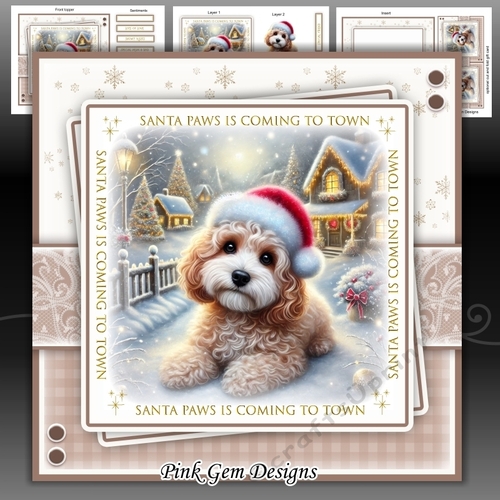 Santa Paws Golden Cockapoo Mini Kit