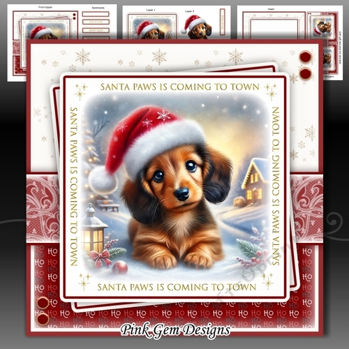 Santa Paws Dachshund Mini Kit