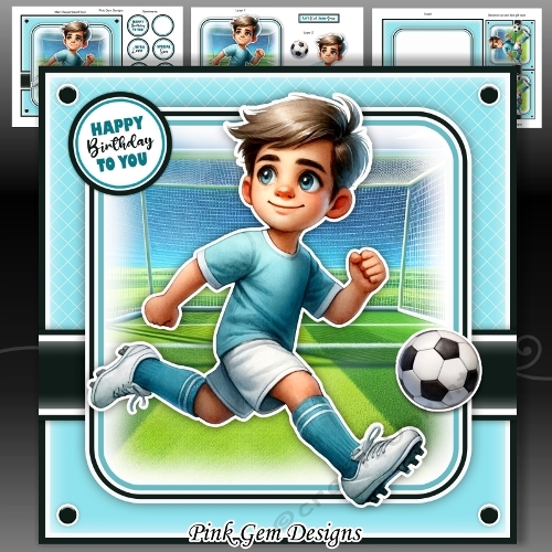 Football Boy Blue Mini Kit