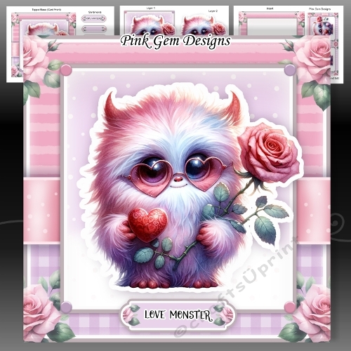 Love Monster Mini Kit Anniversary/Birthday/Valentines