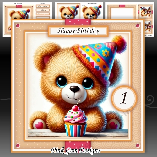 Birthday Teddy Mini Kit With ages 1 to 8 yrs