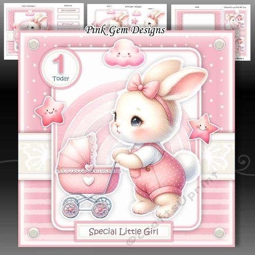 First Birthday Bunny Mini Kit