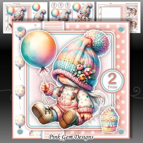 Birthday Balloon 2 Mini Ki With Ages 1 to 5yrs