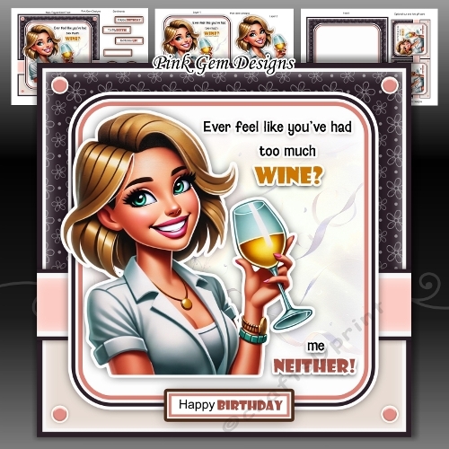 Too Much Wine Girl Mini Kit