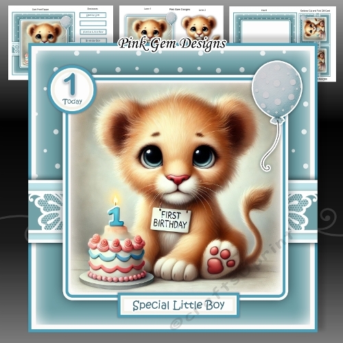 First Birthday Lion Mini Kit