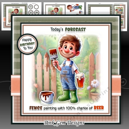 Fence Painting Mini Kit Birthday/Fathers Day