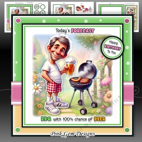 cup1376276_2053 - BBQ Forecast Mini Kit Birthday/Fathers Day
