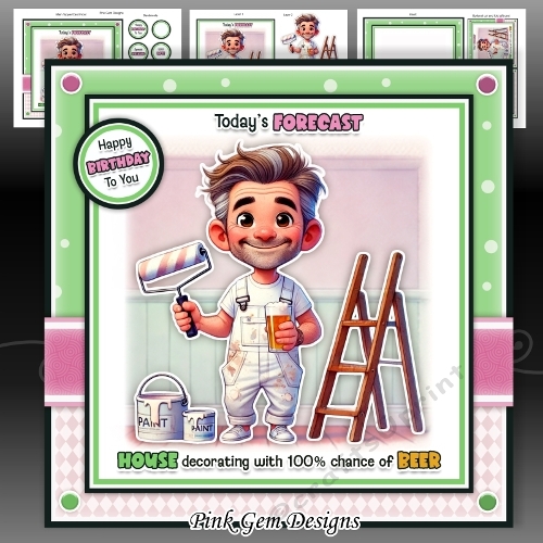 cup1379854_2053 - House Decorating Forecast Mini Kit Birthday/Fathers Day