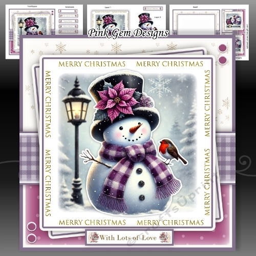 Purple Snowman Mini Kit