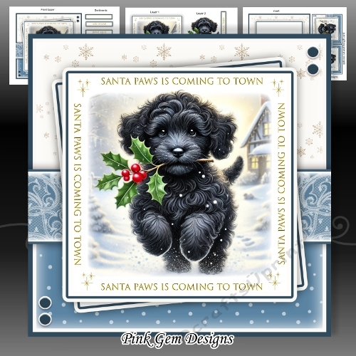 cup1383613_2053 - Santa Paws Holly Cockapoo 2 Mini Kit
