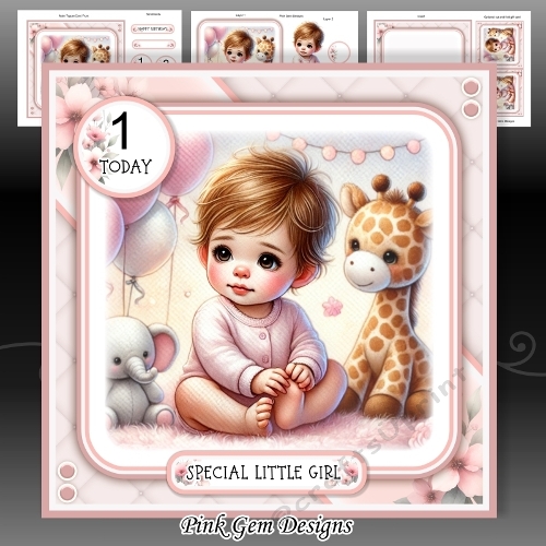 cup1386811_2053 - First Birthday Girl Mini Kit
