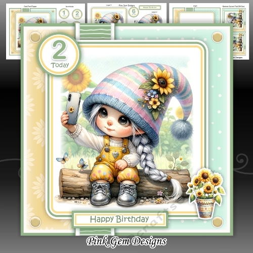 Sunflower Girl Gnome Mini Kit With Ages 1 to 6 Yrs