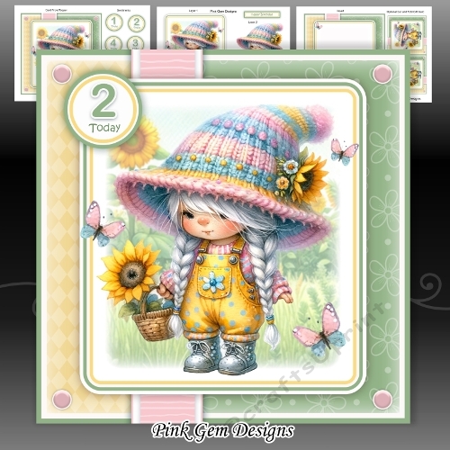Sunflower Girl Gnome 3 Mini Kit With Ages 1 to 6 Yrs