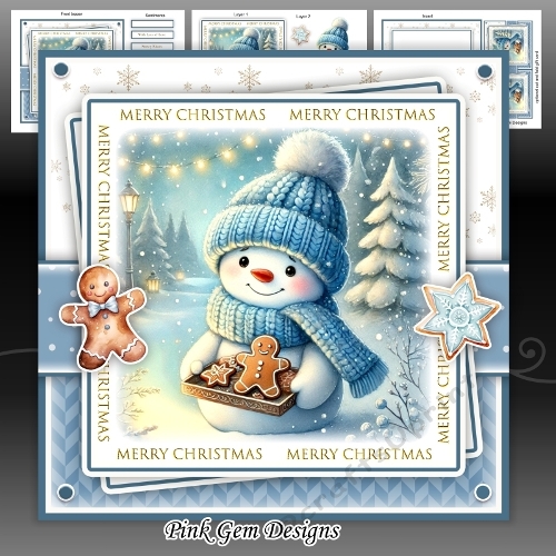 cup1391499_2053 - Gingerbread Snowman Mini Kit 