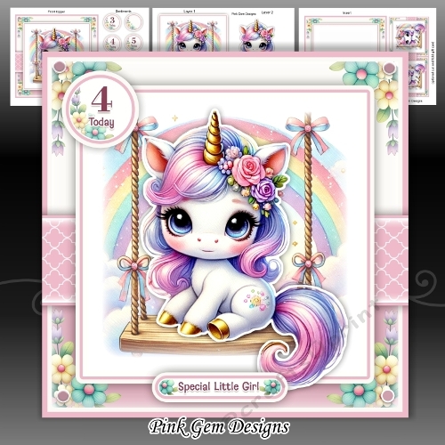 cup1393171_2053 - Swinging Unicorn Mini Kit With Ages 3 to 7 Yrs