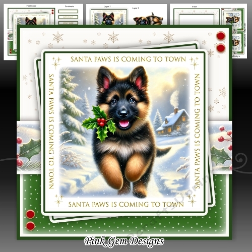 Santa Paws German Shepherd Mini Kit