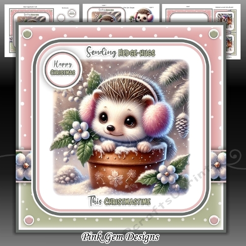 Christmas Hedgehugs Mini Kit
