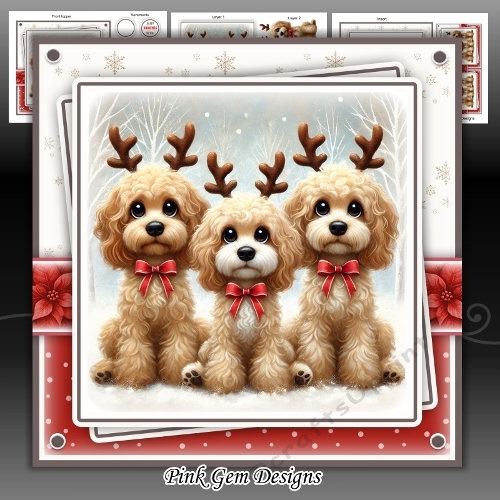 Christmas Cockapoos Mini Kit