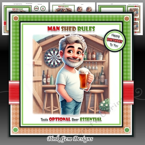 cup1399333_2053 - Man Shed Mini Kit Birthday/Fathers Day