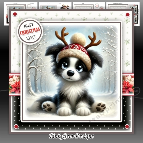 Happy Woofmas Border Collie Mini Kit