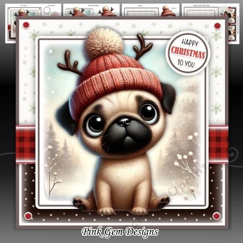 cup1404257_2053 - Happy Woofmas Pug Mini Kit