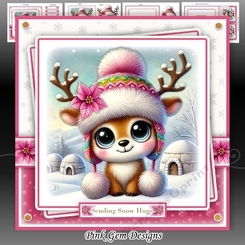 Cuddly Reindeer Mini Kit