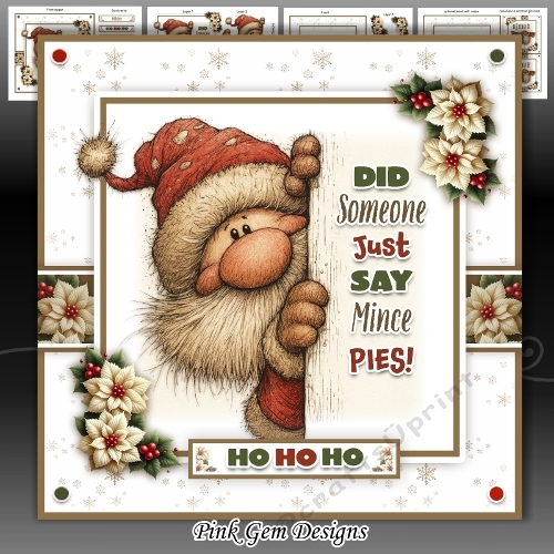 Mince Pie Santa Mini Kit