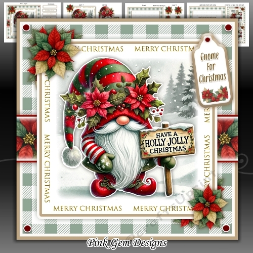 Holly Jolly Gnome Mini Kit