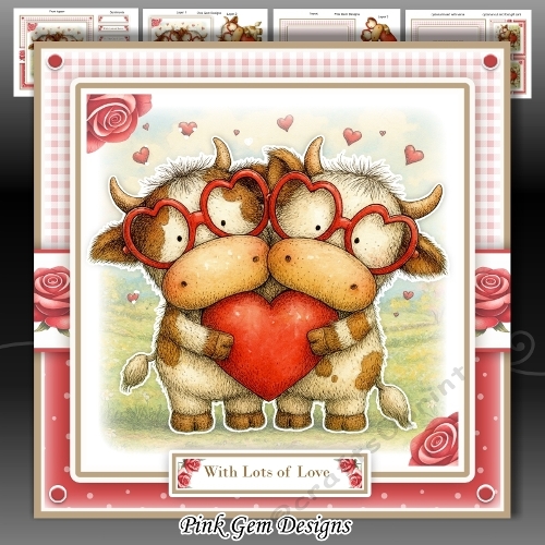 Romantic Cows Anniversary/Valentines/Birthday 