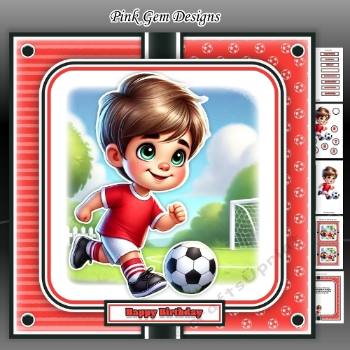 Football Boy Red (Younger Boy) Mini Kit
