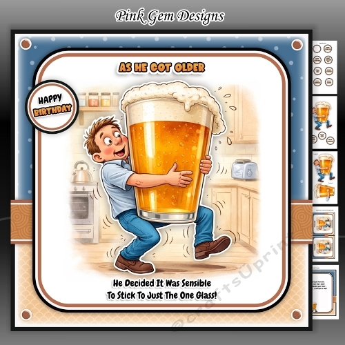 One Glass Male Mini Kit Birthday/Fathers Day