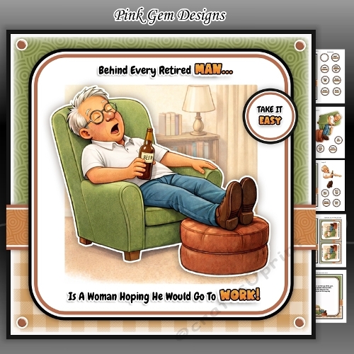 Retired Man Mini Kit Birthday/Fathers Day/Retirement
