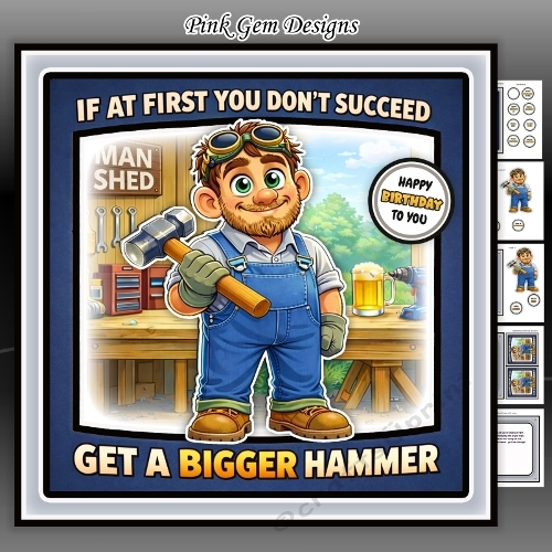 cup1437431_2053 - Bigger Hammer Mini Kit Birthday/Fathers Day