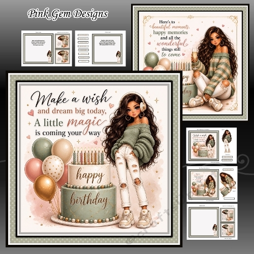 Birthday Cake Celebrations 2 Mini Kit