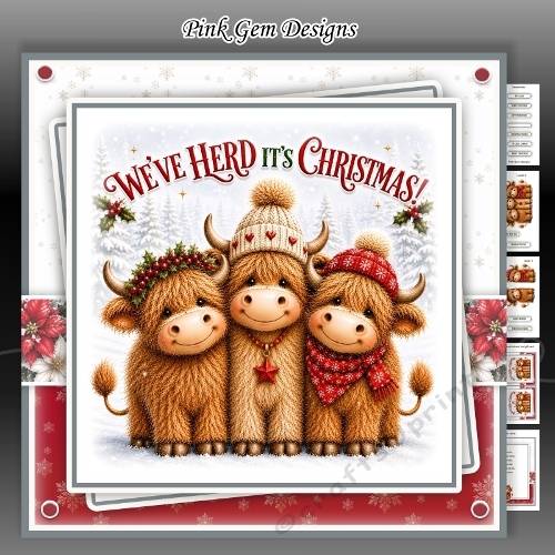 Christmas Cows Mini Kit