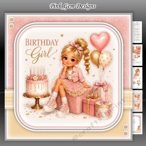 Cake & Balloons Mini Kit