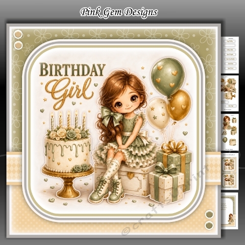 Cake & Balloons 2 Mini Kit