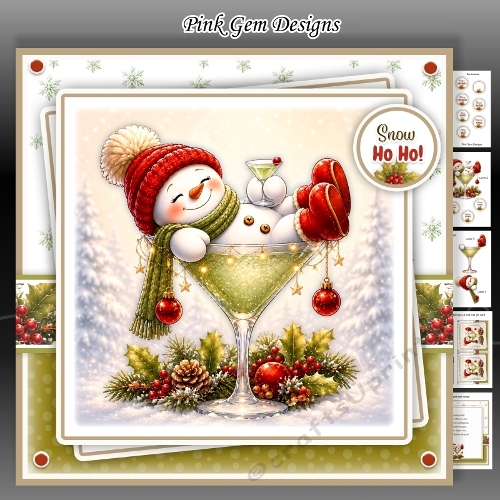 Cocktail Snowman 2 Mini Kit
