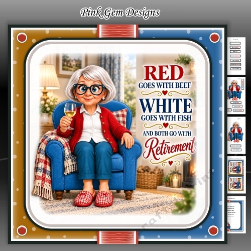 Retirement Wine Female Mini Kit Birthday/Retirement