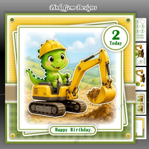 Digger Dinosaur Mini Kit With Ages 2 to 8 Yrs