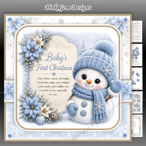 Baby Boy Snowman Mini Kit