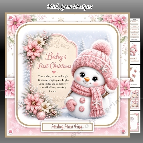 Baby Girl Snowman Mini Kit