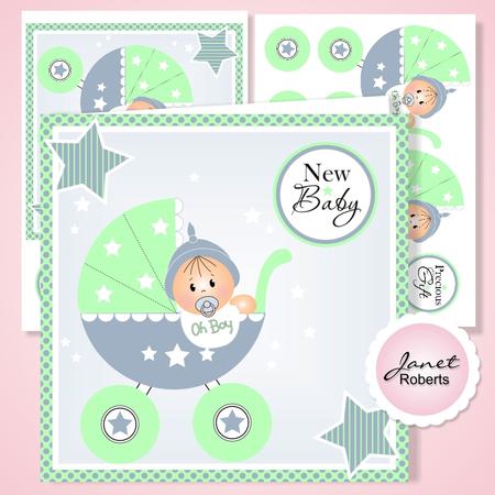 Baby Boy in Pram