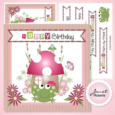Hoppy Bithday/new Home Card