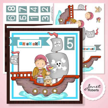 Yo Ho Ho Pirate Birthday Card