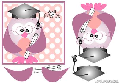 Well Done Graduation/exams Card Pink
