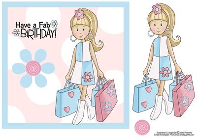 Have a Fab Birthday - Swinging 60's Style Birthday Card